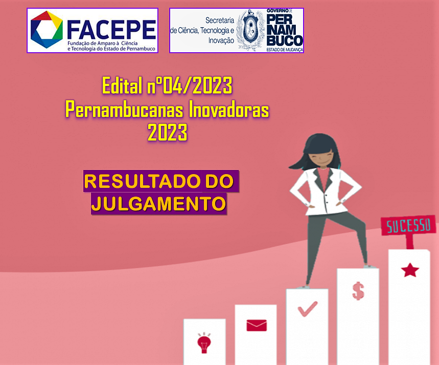 FACEPE divulga o Resultado do Julgamento do Edital n° 04/2023 – Pernambucanas Inovadoras 2023