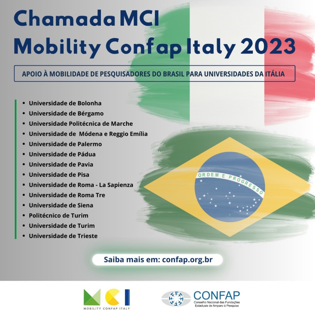CONFAP/FACEPE lança edital de mobilidade para Itália