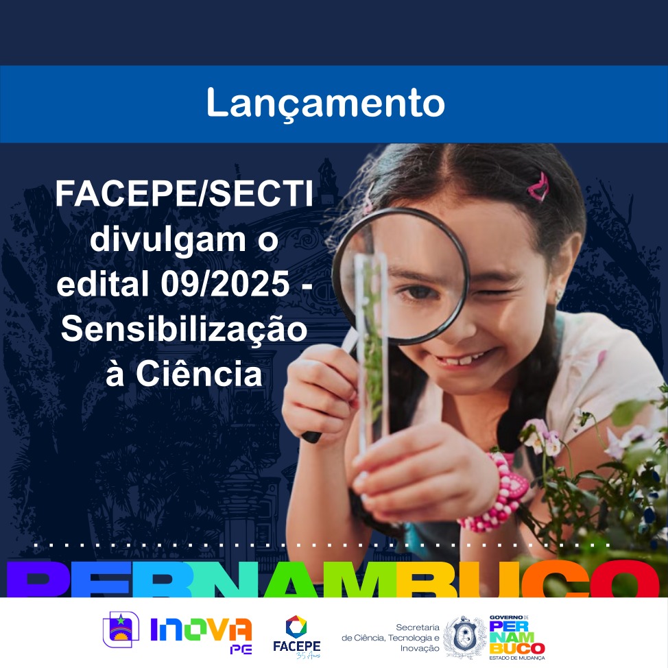 Lançamento do edital Sensibilização à Ciência