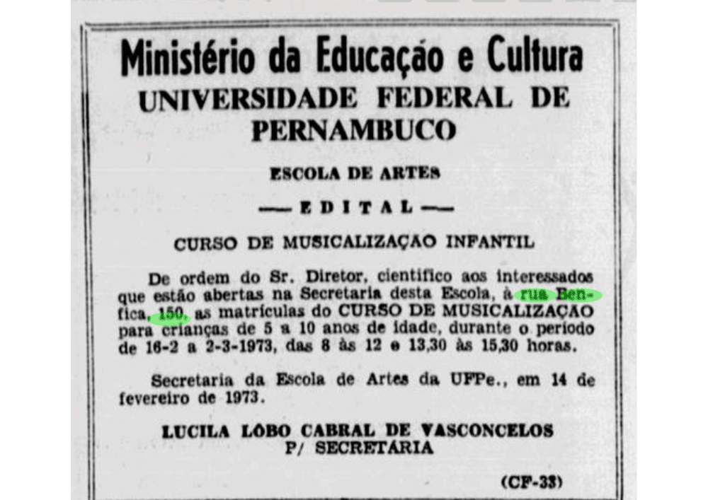 Fonte: Diário de Pernambuco – ano 1973, edição 046