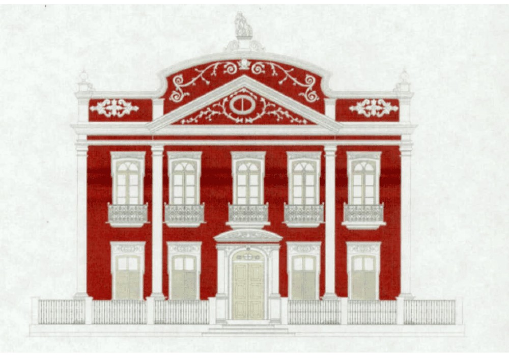 Proposta de colocação original a partir da prospecção estratigráfica realizada na alvenaria. Fonte: FUNDARPE, 2020.